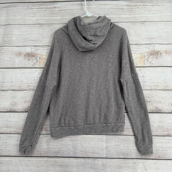 Lucky Lotus Aztec Southwest Print Shine On Terry Hoodie Womens Medium Gray - Picture 2 of 10